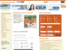 Tablet Screenshot of mexico-on-line.com